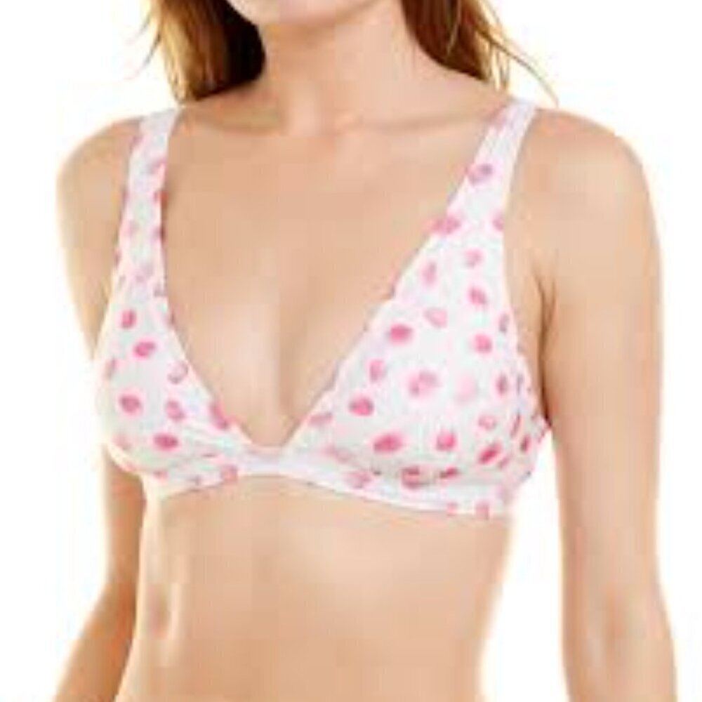 NWT Splendid halter bikini top size medium pink